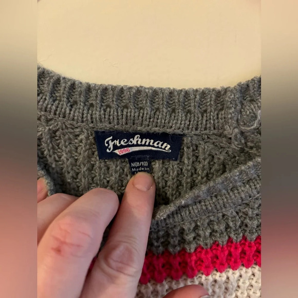 Freshman 1996 color gray pink white medium (8/10) very pretty - Picture 4 of 8